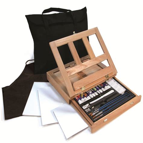 Royal & Langnickel 27 Piece Artist Acrylic Paint & Easel Set