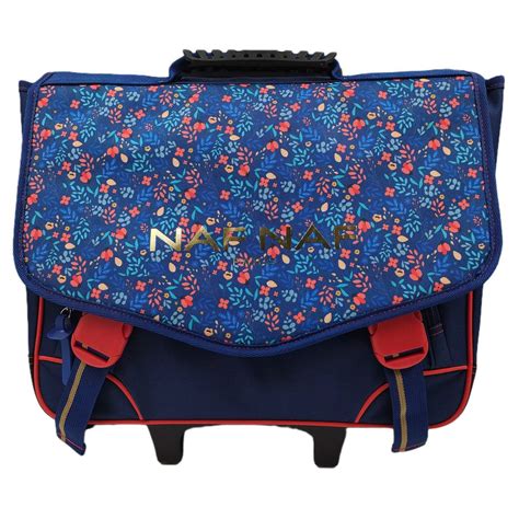 Naf Naf Cartable à roulettes 41 cm bleu pas cher Auchan fr