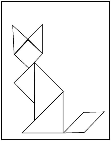 Dibujos De Tangram Para Colorear Descargar E Imprimir Colorear Im Genes