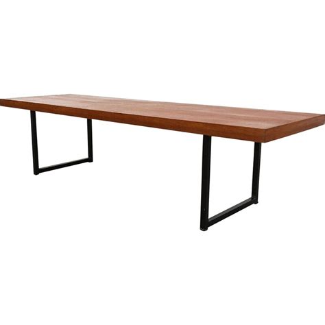 Vintage Coffee Table By Pierre Guariche For Meurop In Teak And Steel