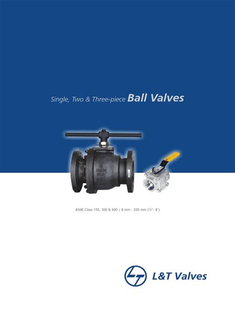 L&T Ball Valve | PDF | Valve | Electrical Connector