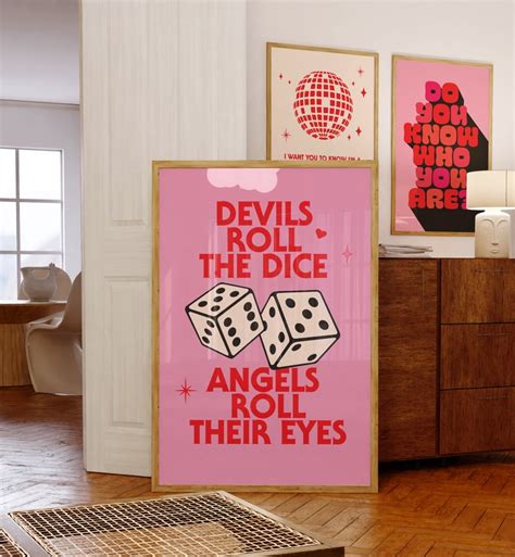 Devils Roll The Dice Angels Roll Their Eyes Cruel Summer Etsy