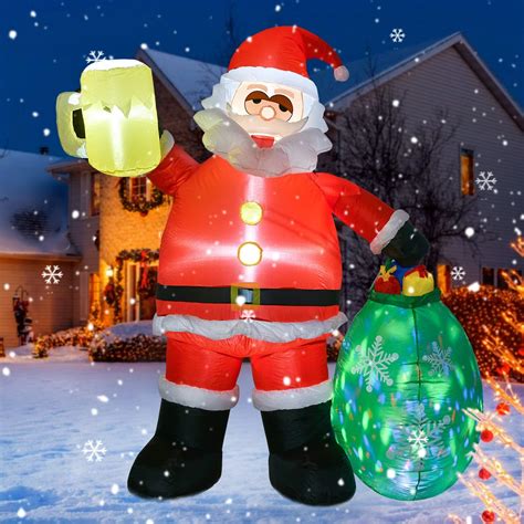 Amazon Lvydec Lighted Inflatable Santa Christmas Outdoor