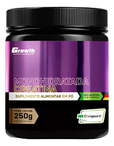 Suplemento Em Pó Growth Supplements Creatina Creapure 250g Frete grátis