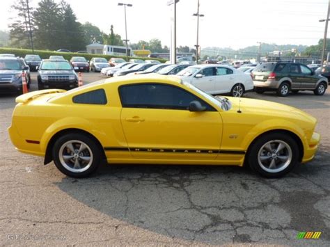 Screaming Yellow 2006 Ford Mustang GT Premium Coupe Exterior Photo