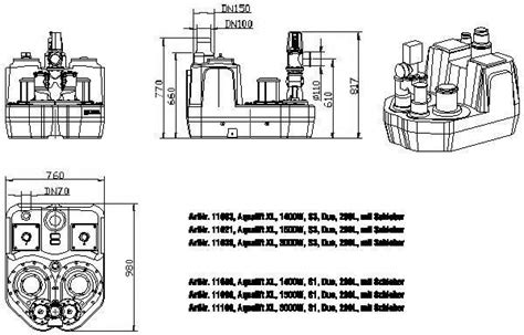 Cad Detail Kessel Doppelhebeanlage Aqualift F Xl W S Duo L M