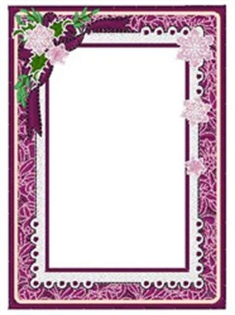 Purple Snowflake Border Embroidery Design AnnTheGran