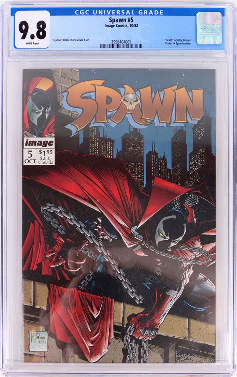 Spawn #5 Cgc 9.8 White Pages- Death Billy Kincaid Auction