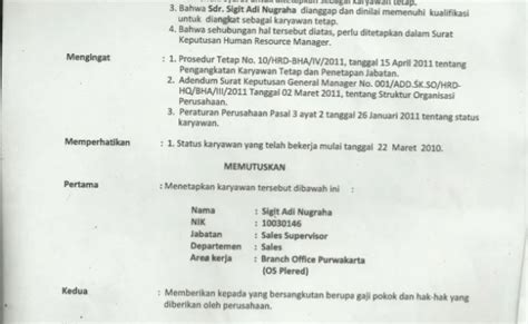 7 Contoh Template Sk Karyawan Tetap 2023 Glints For Employers Eroppa