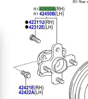 Toyota IQ 2008 2014 Hub Bearing Assy Rear Axle RH Toyota Parts Direct