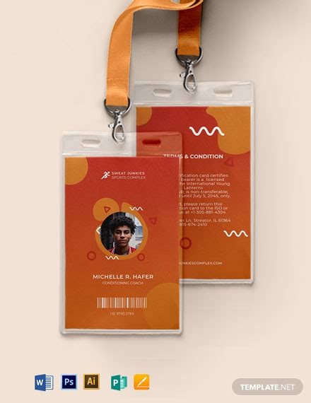 Creative Id Card 10 Examples Illustrator Word Pages Photoshop