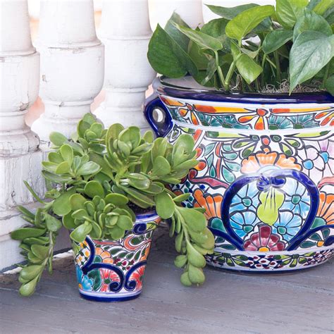 Talavera Pottery Garden Stool Fasci Garden