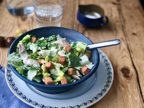 Caesarsallad Med Kyckling Krutonger Kokas Goda Vanor Recept