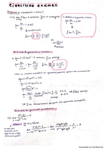 EJERCICIOS EXAMENES RESUELTOS EN CLASE Pdf