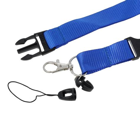 Strong Dual Detachable Clip Lanyard Id Neck Strap With Buckle