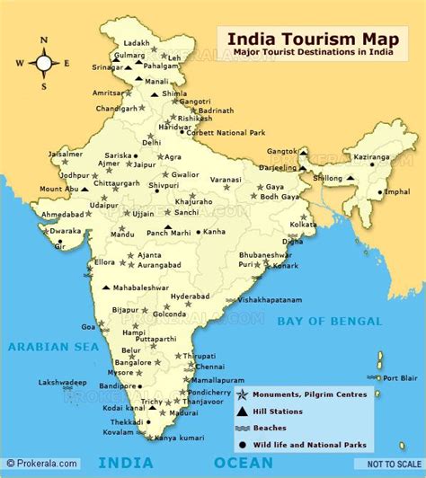 India Tourist Map | Tourist Places in India | India Tourist Places Map ...