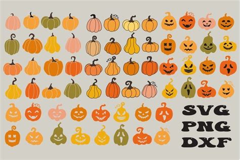 Pumpkin Svg Png Dxf Bundle Halloween Pumpkin Svg Png Dxf