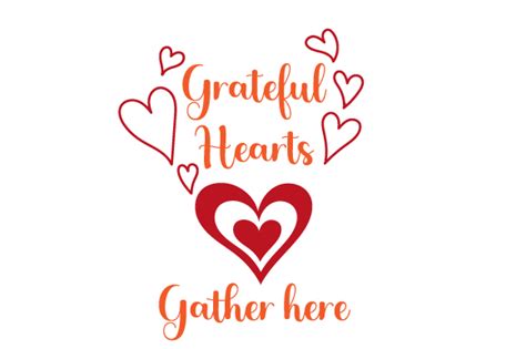 Grateful Hearts Gather Here Svg Cut File By Creative Fabrica Crafts