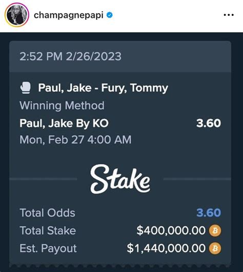 Boxing Sorry Drake Jake Paul Apologizes To Rapper After 400k Bet