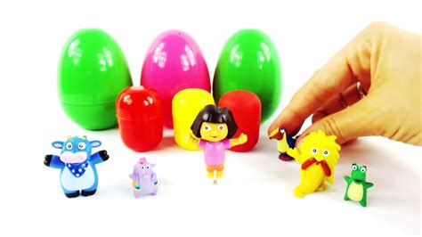 Dora The Explorer toys & Surprise Egg unboxing - YouTube