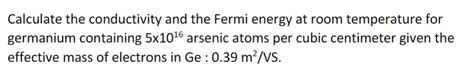 Answered Calculate The Conductivity And The Bartleby