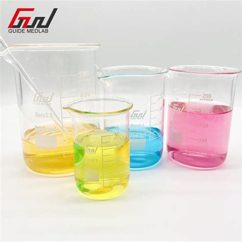 China Custom 2000ml Low Form Glass Beaker Suppliers Manufacturers