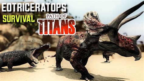 The Dark Side Of Eotriceratops Path Of Titans Youtube