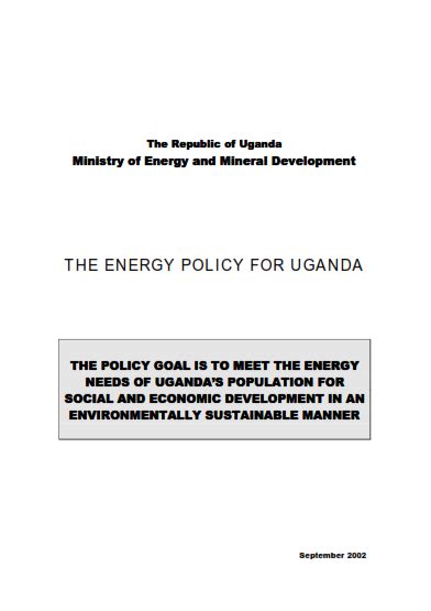 African Power Platform The Energy Policy For Uganda