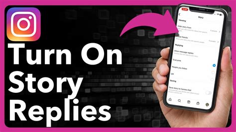 How To Turn On Story Replies On Instagram Youtube