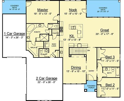 3 Bed French Country House Plan With Optional Finished Lower Level