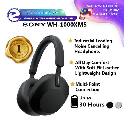 Sony Wh1000xm5 Ldac Hi Res Bluetooth Wireless Noise Cancelling Headphone Xm5 Shopee Malaysia