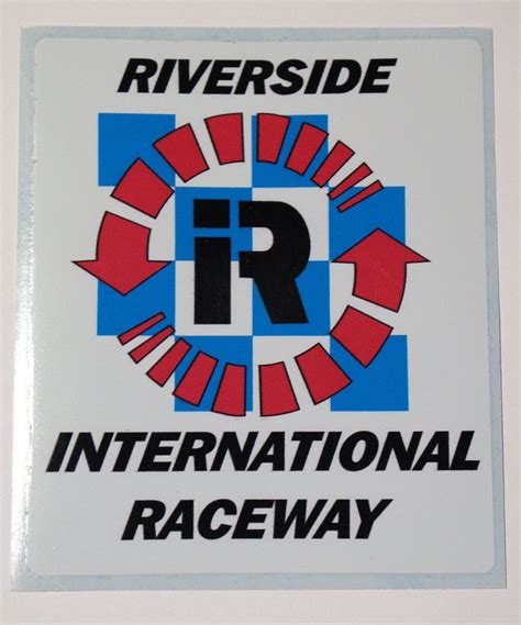 Riverside International Raceway Sticker Decal 3 78 X 4 58 Inch