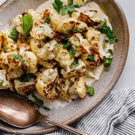 Roasted Cauliflower With Tahini Roasted Cauliflower Recipe A