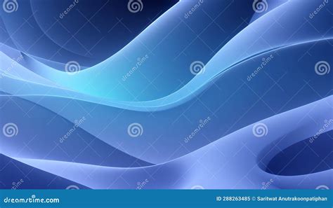 Abstract Illustration Vector Midnight Blue Gradient Wave Background ...