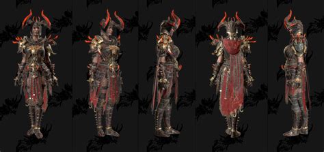 All Diablo Season Battlepass Cosmetic Armor Sets Datamined