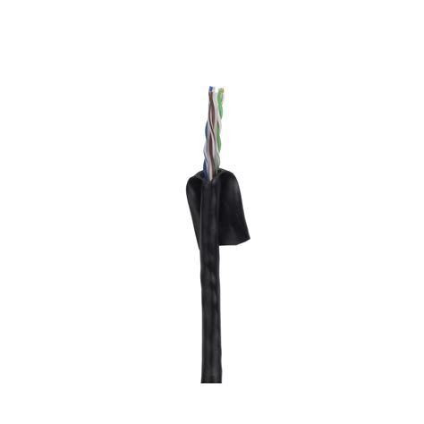 Cat6 Ethernet Cable Solid Copper Black Pullbox 500ft Comzon