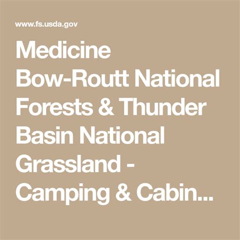 Medicine Bow Routt National Forests Thunder Basin National Grassland