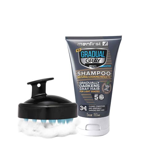 Kit Gradual Gray 3 1 Shampoo Shampoo Brush Soft Menfirst