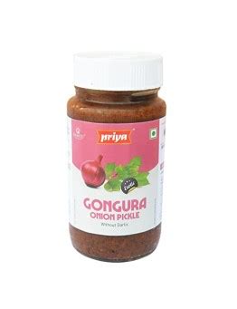 Priya Pickle Gongura Onion Without Garlic G