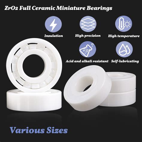 ZrO2 Zirconia Full Ceramic Ball Bearing Miniature Bearings Various