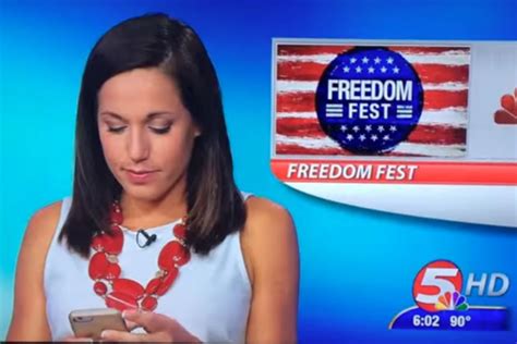 KFYR Anchor Caught on Cell Phone During Newscast [VIDEO]