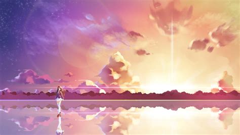 Anime Pink Sky 1920x1080 Wallpapers - Wallpaper Cave