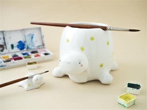 Paint Water Cup And Brush Rest Turtle Shaped Rinse Brush Bowl Gift