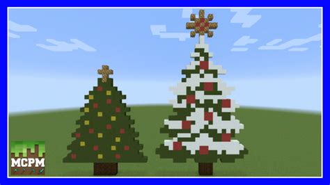 Christmas Tree Pixel Art Minecraft Project