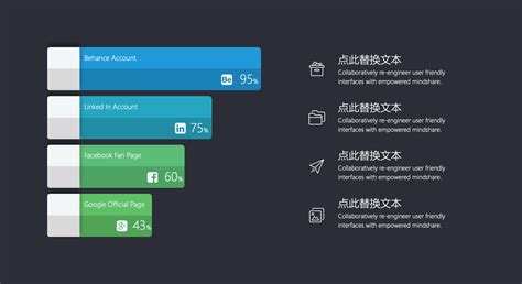 创意ppt条形图模板 疯狂ppt