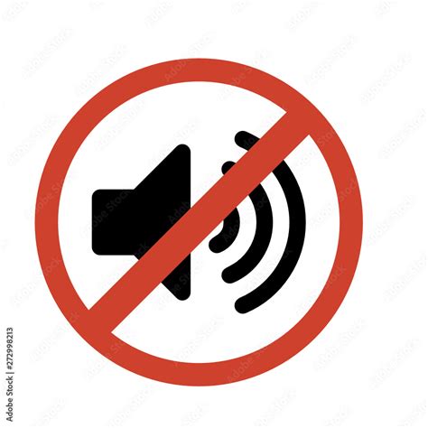 Do Not Make A Loud Noise No Speaker No Sound Icon Volume Off Symbol