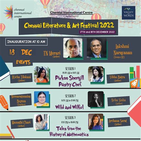 Chennai Literature & Art Festival 2022 | Valley of Words