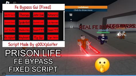 Prison Life R6 Fe Bypass Fixed Roblox Script Gui Hydrogen Fluxus