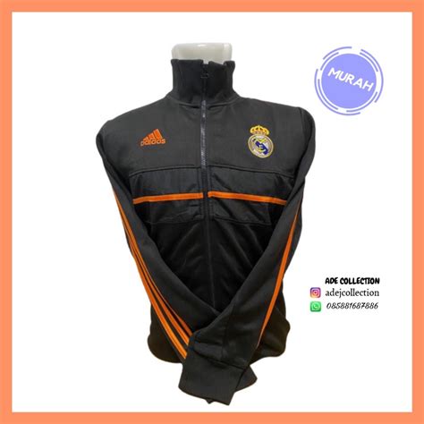 Jual Jaket Bola Real Madrid Hitam Great Ori Shopee Indonesia