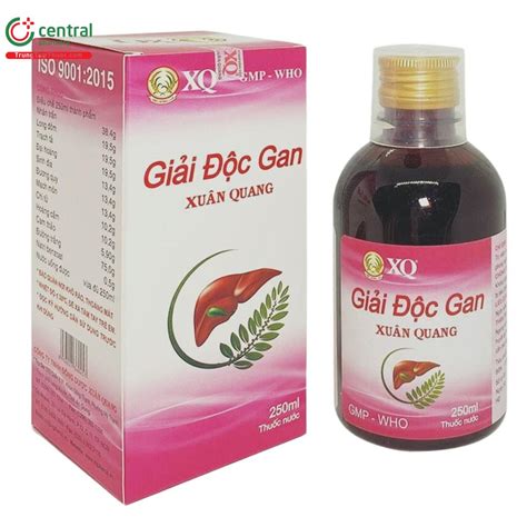 Thuốc Giải Độc Gan Xuân Quang (Thuốc nước) hỗ trợ điều trị các bệnh gan